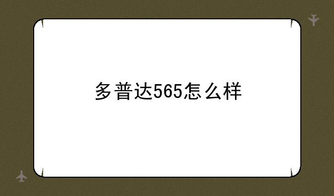 多普达565怎么样