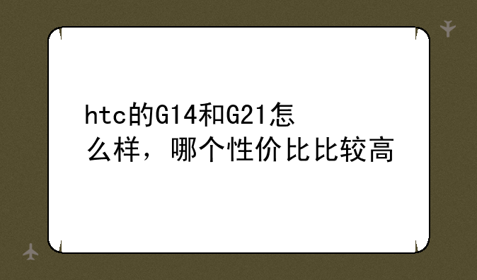 htc的G14和G21怎么样，哪个性价比比较高