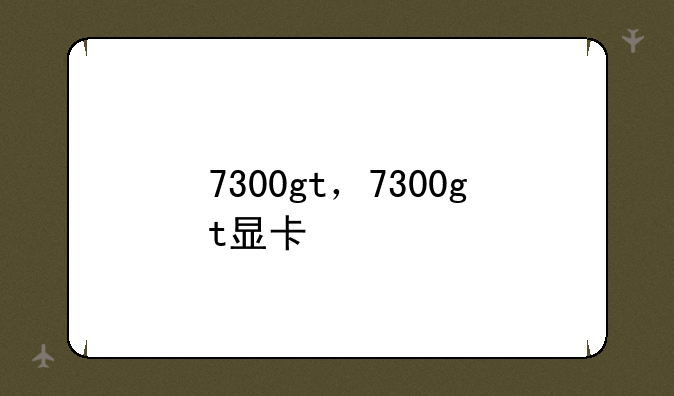 7300gt，7300gt显卡