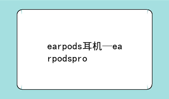 earpods耳机—earpodspro
