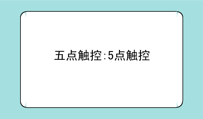 五点触控:5点触控