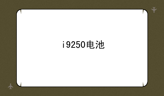 i9250电池